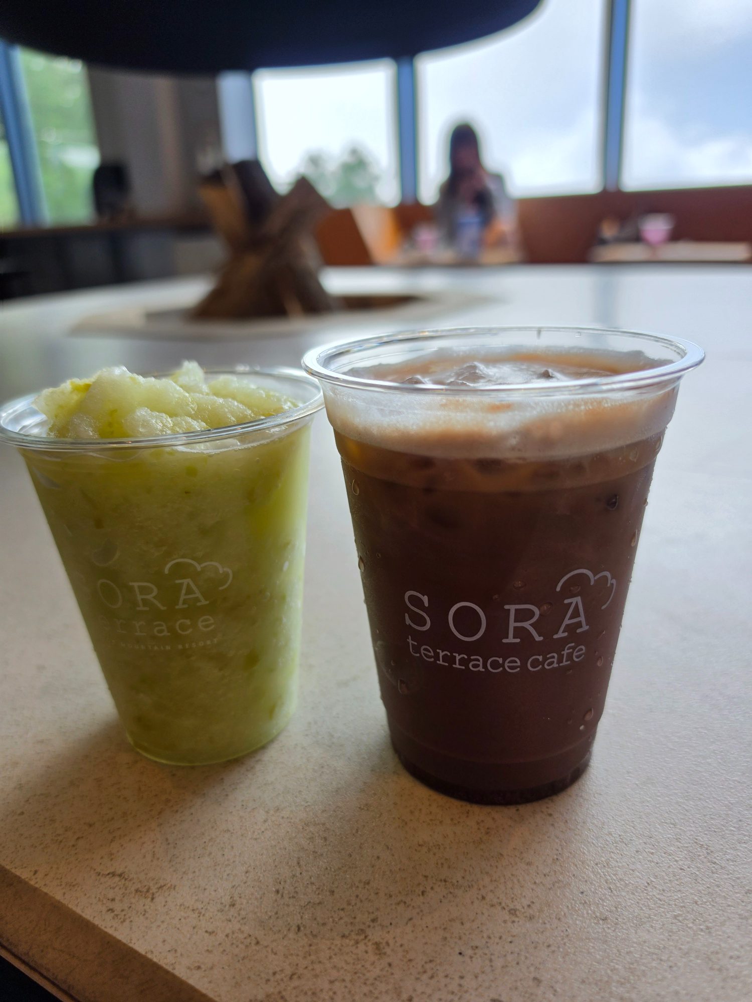 Nagano Muscat smoothie and iced Mocha